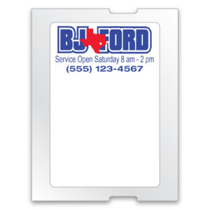 Static Clings - Blank White - For 5 in 1, ROLL of 500