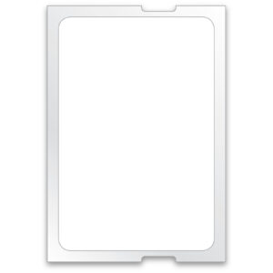 Roll Label Light Adhesive - Blank White - Long - For 5 in 1, ROLL of 500