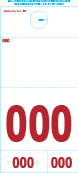 241 Red 3 Digit Adver Tag 5 Part Dispatch Numbers