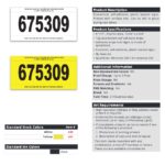 Stock Number Mini Signs – Yellow/White