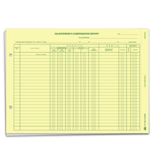 Salesperson''s Compensation Report - DSA-231N - Pack of 50
