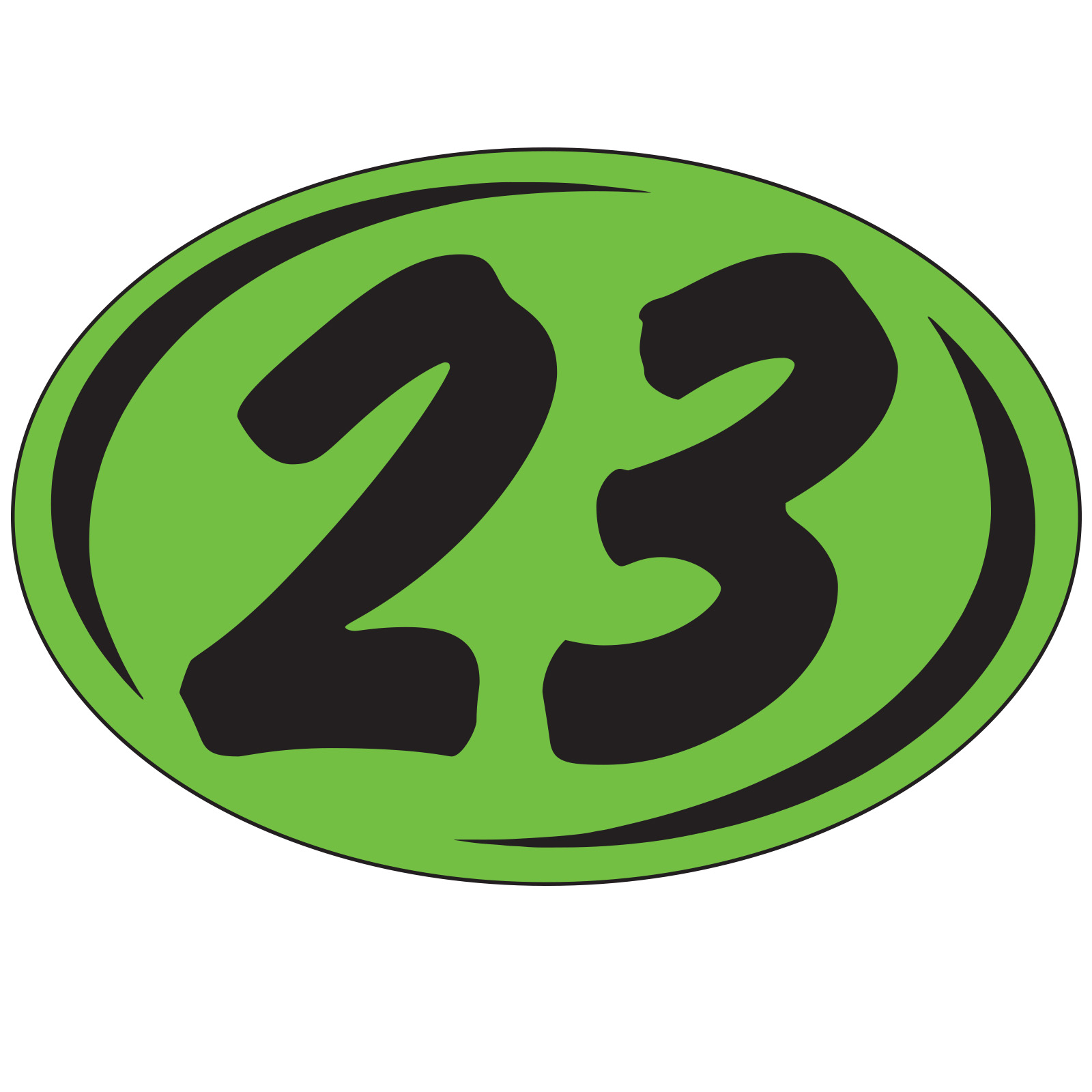 58373-23_Double-Digit-Oval-Year-Stickers_Black-on-Green-2023_P-WEB