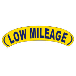 5852-05_Vinyl-Arch-Slogan-Stickers_Navy-Blue-on-Yellow-Low-Mileage_P-WEB