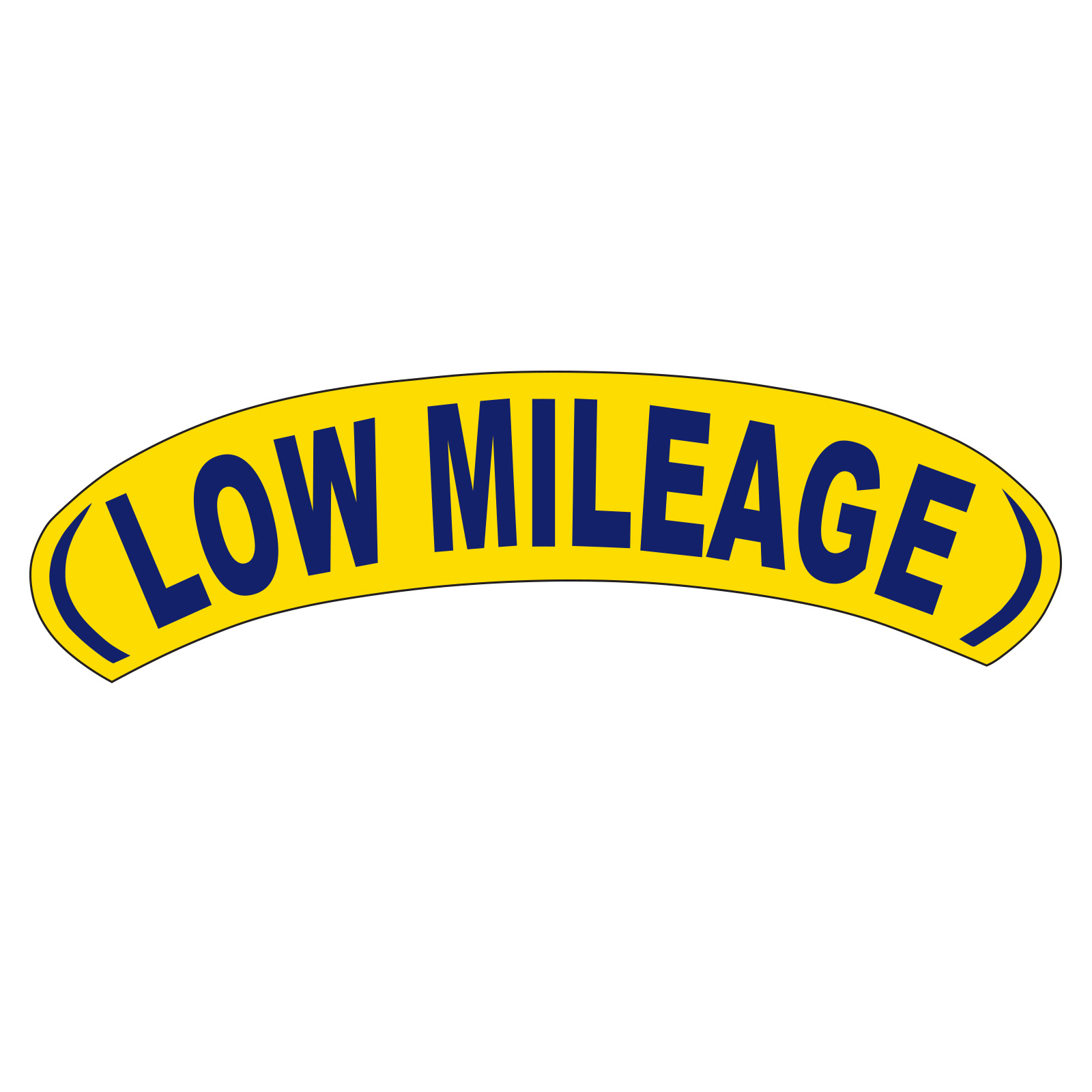 5852-05_Vinyl-Arch-Slogan-Stickers_Navy-Blue-on-Yellow-Low-Mileage_P-WEB