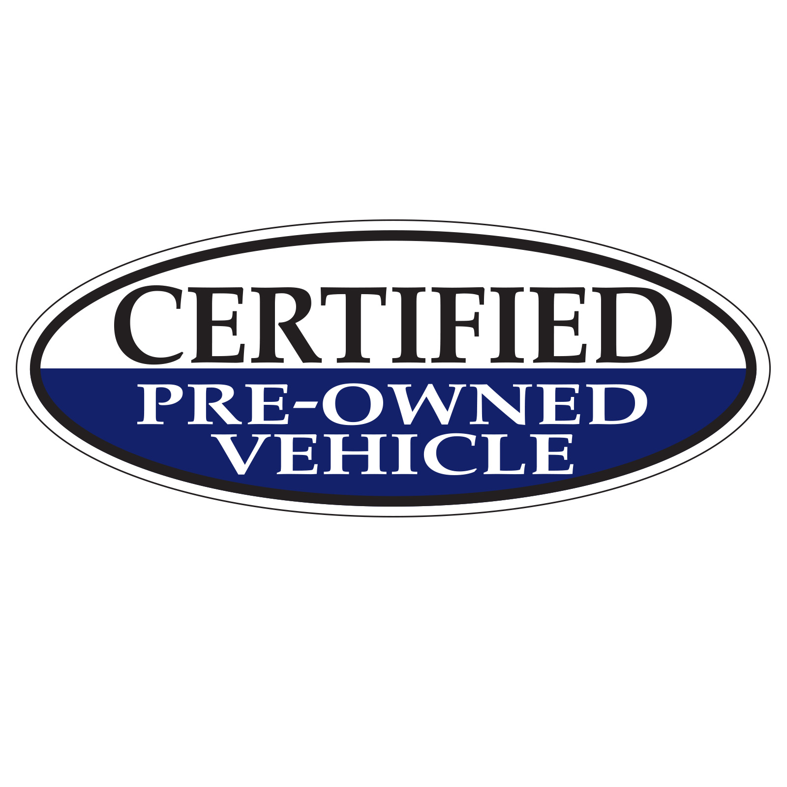 588-02_Vinyl-Oval-Slogan-Sticker_Certified-Pre-Owned-Vehicle_Navy-Blue_P-WEB