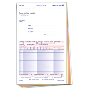 Special Parts Order Form - TOY-115-5NC - Imprinted - Qty. 1 each