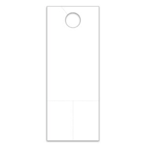 Hang Tags with Coupons - White - 4 1/4" X 11" - Qty. 1 each