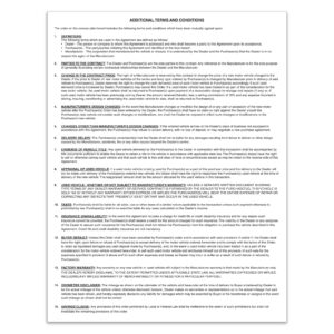 Purchase Agreement - 2 Part - Qty. 100