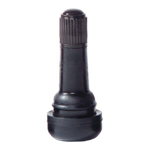 Valve Stems & Caps - 1-1/4" - .453" Diameter - Rubber Sleeve - Plastic Cap