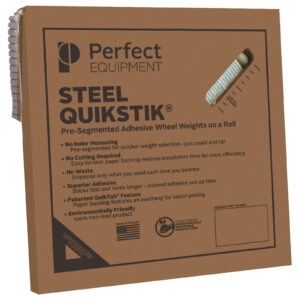 Steel QStik Adhesive Roll Wheel Weight - .25 OZ - 1280 Segments