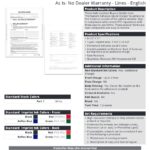 Peel-n-Seal 1-Part Buyers Guide – As-Is Dealer Warranty – English