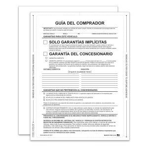 Custom One-Part Interior Buyer's Guide - Implied Warranty - Spanish - Lines