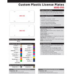 Plastic Car Plate .050