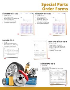 Special-Parts-Order-Forms