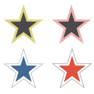 Vinyl Star Window Stickers