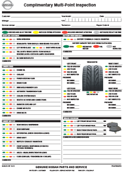 Multi Point Inspection Form